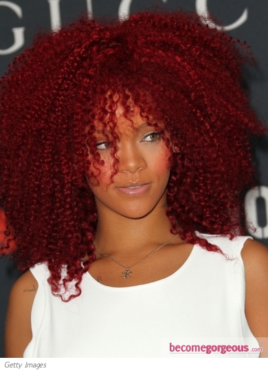 rihanna afro red. No Nappy Hair Allowed?